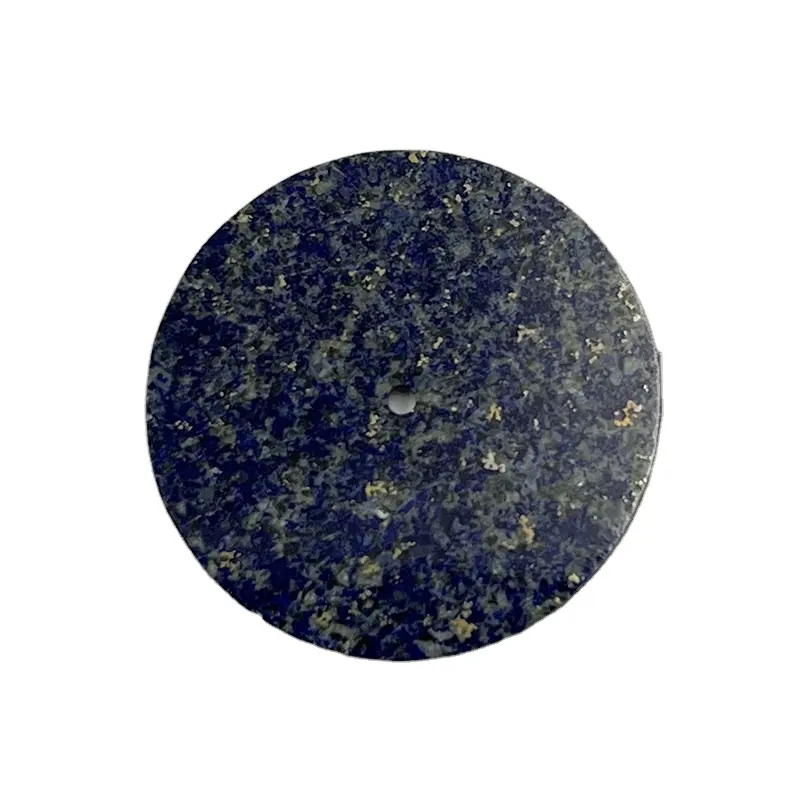 Quadrante in pietra naturale personalizzato MOQ basso, quadrante dell'orologio in pietra con supporto viola