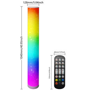 Iluminación Decorativa LED RGB para Interiores, Moderna, para Sala de Estar de Hotel, Control Remoto, Plástico, Pequeña, Sincronización de Música en Milisegundos - Product Image 6