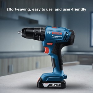 <span class=keywords><strong>Taladro</strong></span> de Impacto Inalámbrico de <span class=keywords><strong>18V</strong></span> con Motor de Escobillas, Batería de Iones de Litio, Reversible, GSB183LI, Dos Velocidades, Mandril Metálico, Luz LED, Batería de 2.0-5.0Ah (Solo Herramienta) - Product Image 2