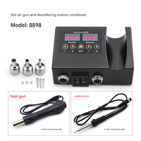 Station de soudage et de retravaillage à air chaud 2-en-1 numérique |   Kit complet pour la réparation de circuits imprimés, d'ordinateurs portables et de téléphones mobiles