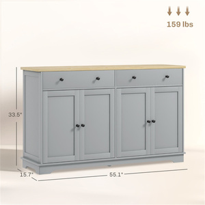 DB ตู้เก็บของในห้องครัวแบบทันสมัยพร้อมบอร์ดเมลามีนและกล่องสแตนเลสขนาดสั่งทำสำหรับใช้ในอพาร์ตเมนต์ - Product Image 4