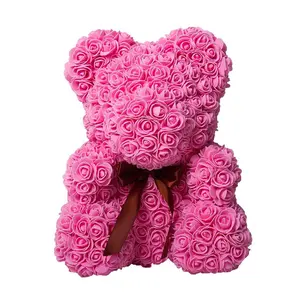 Orsacchiotto rosa di vendita caldo del fiore dell'orsacchiotto del regalo di san valentino