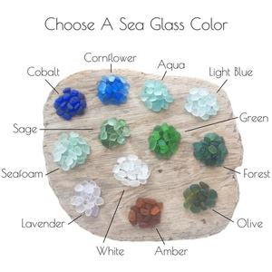 Été plage peignage vie voyage forme organique larme mer océan verre verre verre pierres pendentif bracelet boucles d'oreilles ensemble - Product Image 5