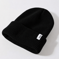 Étiquettes personnalisées, broderie 3D, chapeaux d'hiver à motif Argyle, bonnets en tricot gaufré pour les voyages