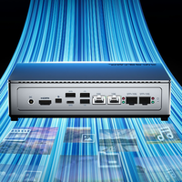 4xM.2 SSD Flash Mini NAS Intel I5-12450H Octa Core DDR5 MAX 64 Go 4x10GbE Ports Ethernet Serveur de stockage domestique