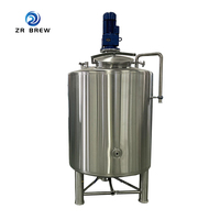 Cuve de mélange en acier inoxydable de qualité alimentaire 100L-1000L avec agitateur pour le traitement des boissons et des produits chimiques