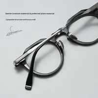 Lunettes unisexes rétro style punk américain GG573F, monture pleine de haute qualité, verres AC, en fibre d'acétate