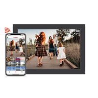 Bingkai foto Digital Pro, rangka foto Digital 10,1 "WiFi, bingkai foto Digital layar sentuh FHD, berbagi foto video, dapat diputar otomatis