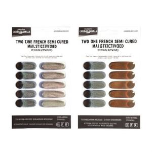 Autocollant pour ongles semi-durcis bicolore à la française, gel magnétique effet volume, gel UV imperméable, uréthane non toxique, sans BPA, emballage en vrac - Product Image 3