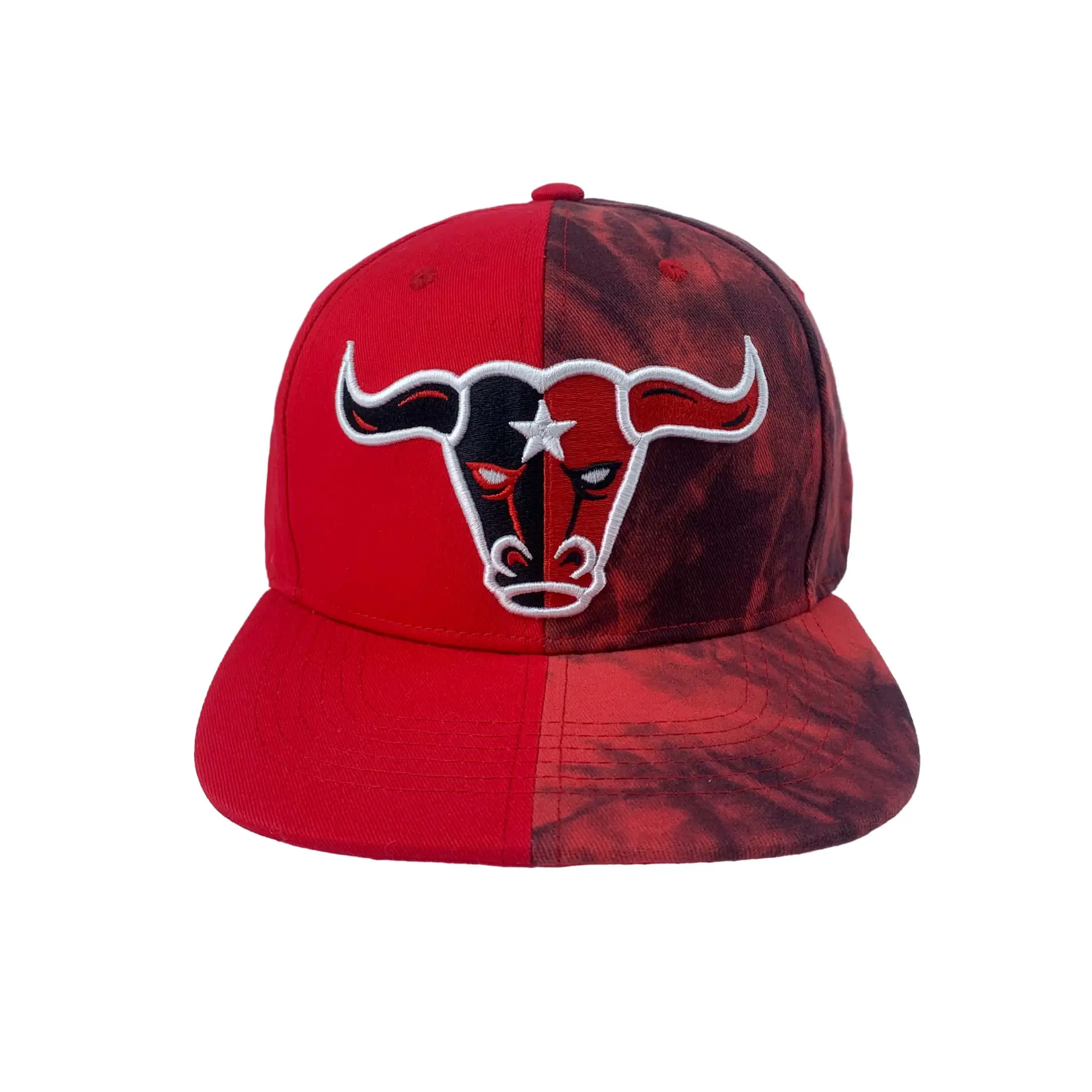 Créateur de mode en gros Snapback 6 panneau bord Hip Hop broderie personnalisée Logo motif de taureau chapeaux de baseball en plein air pour hommes femmes