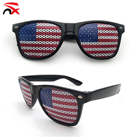 Lunettes de soleil personnalisées avec logo et couleur sur mesure, impression numérique, motif drapeau des pays du monde, football américain