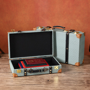 Caja de Almacenamiento de Madera Retro Mystic Arts con Detalles en Cuero para Viajes, Decoración de Bodas, Diseño Minimalista para Equipaje - Product Image 3