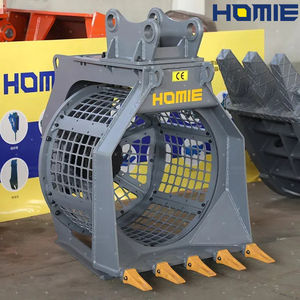 Godet de criblage rotatif hydraulique pour excavatrice, pour criblage sous-marin du gravier, de la <span class=keywords><strong>terre</strong></span> et du sol. - Product Image 3
