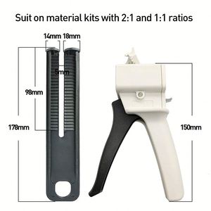 50ml 10:1 Pistola epoxi de doble cartucho Pistola dispensadora de adhesivo <span class=keywords><strong>Dispensador</strong></span> de mezcla de impresión - Product Image 4
