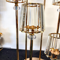 Nouveau Chandelier de Table Doré à 6 Têtes en Métal pour Décorations de Mariage et Centres de Table