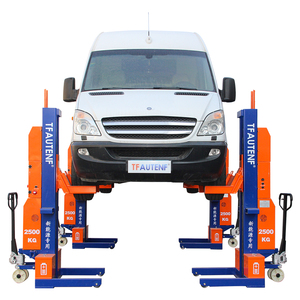 Elevador de Autos Móvil de 10 Toneladas de Capacidad, Accionamiento Electrohidráulico de 4 Postes, para Reparación de Vehículos de Nueva Energía TF-F100EW Dou - Product Image 3