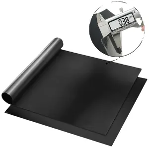 Stick forno liner/bbq mat ptfe rivestito bbq grill mat antiaderente 0.2 0.3 0.4mm di spessore