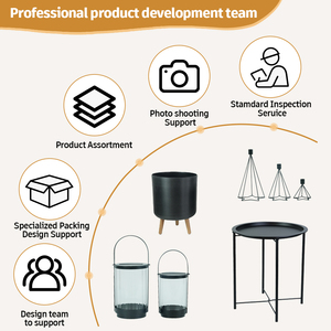 Foryoudecorer moderno semplice tavolino da caffè in ferro <span class=keywords><strong>quadrato</strong></span> nordico - Product Image 5