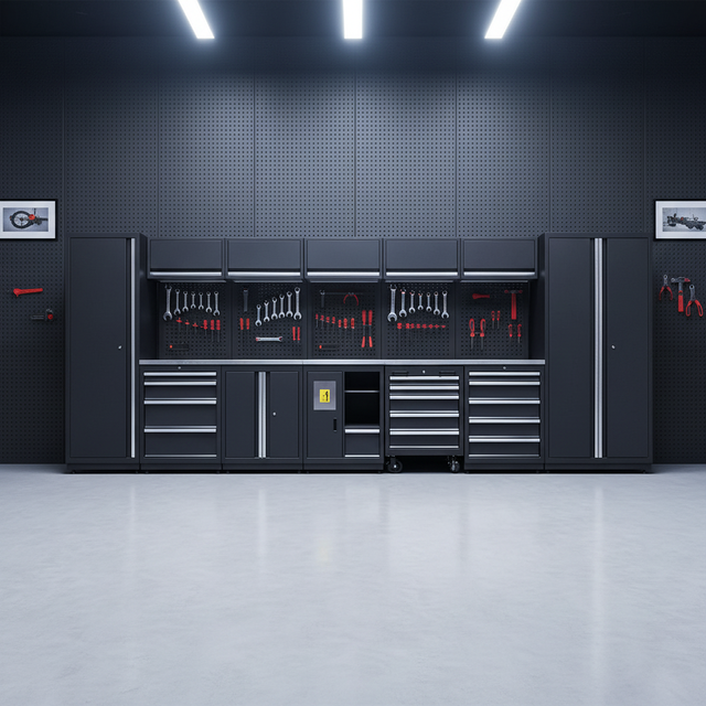 Industrial Modular Workshop Storage System Steel Tool Cabinet DIY Assembly Garage Storage Cabinet Manufacturer