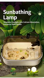 Tanque Ecológico Rectangular para Tortugas con Plataforma para Tomar el Sol - Hábitat Cerrado <span class=keywords><strong>de</strong></span> PP Resistente para Tortugas <span class=keywords><strong>de</strong></span> <span class=keywords><strong>Orejas</strong></span> <span class=keywords><strong>Rojas</strong></span> con Escalón Antideslizante - Product Image 6