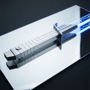 Sabre laser Nexus LGT SaberStudio Premium Baselit XRGB3.0 à lame plate, sabre foncé Mandalorian, avec poignée métallique amovible pour duels et cosplay - Product Image 1