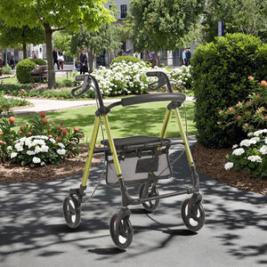 Práctico rodillo de rehabilitación con asiento cómodo y andador de almacenamiento transparente para clínicas - Product Image 2