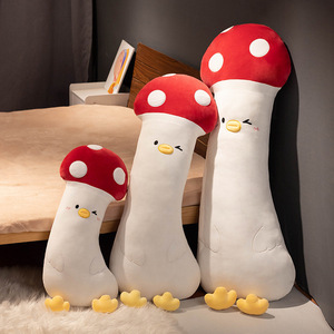 Coussins en forme de champignons endormis, jouets en peluche, décorations pour canapé et lit, mignons oreillers-poupées, vente en gros - Product Image 6