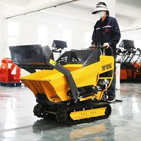 KOSTENLOSER VERSAND Automatischer Manueller Mini-Raupendumper Hydraulischer Muldenkipper Multifunktionaler Raupenkipper