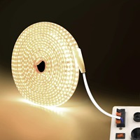 Bande LED haute tension AC 220V sans driver, 240 LED/m, 120 LED/m, multicolore, étanche IP44, éclairage architectural professionnel