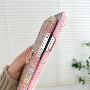 <span class=keywords><strong>Cover</strong></span> rigida per telefono cellulare con <span class=keywords><strong>topolino</strong></span> in maglia di lusso elegante per iPhone 16 Pro Max 15 Pro 14 Plus 13 12 11 - Product Image 5