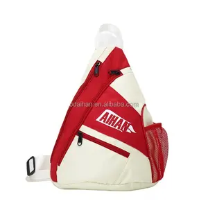 Sıcak satış moda Pickleball kürek sırt çantası spor tek kollu çanta taşınabilir Crossbody yarasa çanta ile cep şişesi
