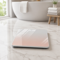 Balance de composition corporelle numérique rechargeable USB 180 kg, vente en gros OEM, balance de salle de bain, vente directe usine, logo personnalisé, mini-balance