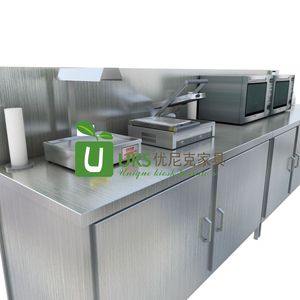 Mostrador <span class=keywords><strong>de</strong></span> trabajo <span class=keywords><strong>de</strong></span> acero inoxidable <span class=keywords><strong>de</strong></span> alta gama, cabina <span class=keywords><strong>de</strong></span> café usada, quiosco <span class=keywords><strong>de</strong></span> café duradero, vitrinas largas con estante <span class=keywords><strong>de</strong></span> dos niveles a la <span class=keywords><strong>venta</strong></span> - Product Image 6