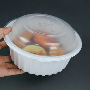 Récipient pour aliments en polystyrène personnalisé Récipient rond transparent pour aliments à emporter de restaurant Récipients pour aliments chauds en plastique à emporter - Product Image 5