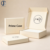 Boîte cadeau en carton ondulé pliable, écologique, avec logo personnalisé, revêtement UV, couleurs pastel, multi-lumières, pour cosmétiques et bijoux