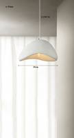 Lampe suspendue moderne à LED en résine de couleur Gary blanche, petite lampe suspendue d'intérieur pour la cuisine, le café et les lustres.