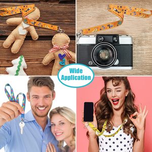 BSBH al por mayor logotipo bordado personalizado tejido corto muñeca vuelo llavero cordón coche teléfono llavero - Product Image 6