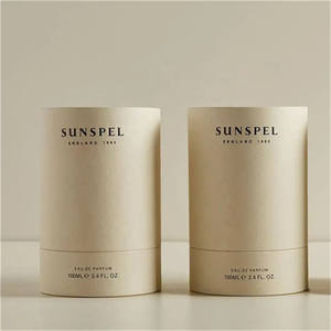 Bougie boîte cylindre rigide personnalisée de luxe avec couvercle et emballage en boîtes - Product Image 3