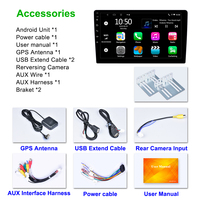 En stock T5 Android 10.0 Écran IPS 2+32G Radio 2din 9 pouces Carplay AHD+FM RDS Autoradios Lecteur DVD de voiture
