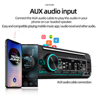 12V MP3-Autoradio 1-DIN mit Bluetooth, Schnellladefunktion, 2 USB, ISO, SD, AUX Audio, FM Transmitter, RDS und Freisprecheinrichtung