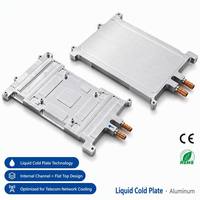 Radiateurs à plaque froide liquide, radiateur de refroidissement liquide, construction monolithique monobloc, plaque froide de refroidissement à eau en aluminium