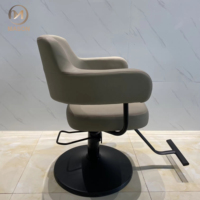 Fauteuil de Barbier Hydraulique Réglable en Cuir PU Blanc, Rotation à 360 Degrés, Inclinable, Mobilier de Salon – Vente en Gros