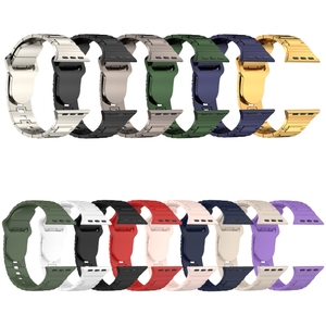 Correa de Silicona Estilo Metálico para <span class=keywords><strong>IWatch</strong></span> Ultra 2 49mm, Correa Deportiva Resistente para Apple Watch 9 8 7 45mm 44mm 41mm 40mm - Product Image 2