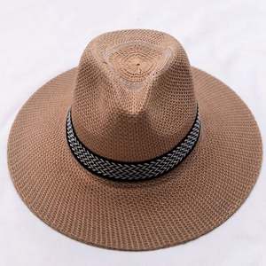 Sombreros de Paja Estilo Vaquero de Diseño al por Mayor Directo de Fábrica, Precio Moderado, Sombrero de Paja Vaquero Personalizado para Hombre con Correa de Cuero para Verano - Product Image 4