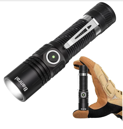 LHKJ Rechargeable Lampe Torche LED Puissante, Lampe de Poche avec Chargeur USB, étanche Mini Lampe Torche de Camping