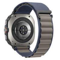 Bracelet de montre à boucle en C réglable en polyester et nylon pour montres intelligentes Samsung 7 8Classic Ultra2 47mm Luxury Band