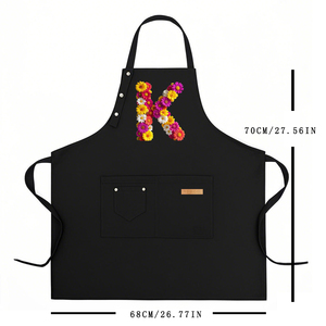 最佳价值来源低最小起订量防水聚围裙花卉英语学校食堂大学宿舍餐车定制图案 - Product Image 4