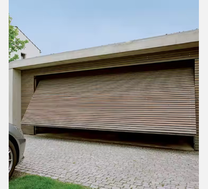 LongTai <span class=keywords><strong>Warren</strong></span> 16x7 Portes de garage avec charnières noires Vente Black friday Porte de garage en verre noir Panneaux de porte de garage simples en acier - Product Image 5