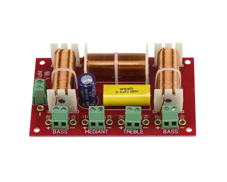 200W 두베이스 크로스 오버 트레블 + 중음 + 듀얼 우퍼 스피커 크로스 오버 오디오 3 웨이 크로스 오버 주파수 분배기 4-8OHM