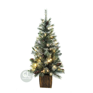 Sapin de Noël en PVC vert Offre Spéciale de 4 pieds en pot pour des décorations de Noël festives - Product Image 5